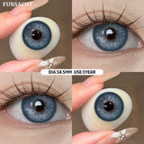 1 Pair Color Brown Contact Lenses for Eyes Yearly Natural Looking Cosmetic Eyes Lenses Cosmetic Beauty Women Lenses