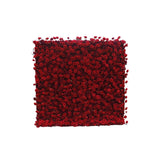 Popxstar 2.4m/8ft Flower Wall 5D Cheap Red Rose Artificial Burgundy Fabric Cloth Roll Up Floral Wall Wedding Party Curtain Backdrop Decor