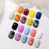 Popxstar Laser Rainbow Cat Eye Gel Magnetic Nails Polish Reflective Sparkling Glitter Gel Can Be Use on Any Color Nail Accesorios