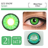 Popxstar  -1pair(2pcs) Color Contact Lenses Halloween Beautiful Eye Cosmetic Cosplay Contact Lens Multicolored Art lens (Dia:14.5m)