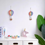 Rainbow hot air balloon Dream catcher Dreamcatcher living room bedroom children's room tassel tapestry Wall decoration pendant