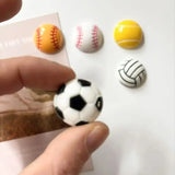 Popxstar 6Pcs Football Basketball Refrigerator Magnets Photo Information Fixed Magnets Home Decor