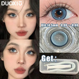 Popxstar  10Pcs Daily/1 Day Lenses Natural Contact Lenses Disposable with Myopia Power： -0.00 to -8.00 Student Myopia Soft Lenses
