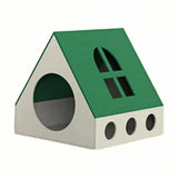 Popxstar  Cute Dopamine Cat's House Multi-hole Breathable Pet Castle House Felt Material Cat Bed Detachable Wear-resistantcat Accessories