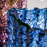 Extremely frozen glacier thick glass vase hydroponics dried flowers flower arrangement desktop ornament decoration home hotel