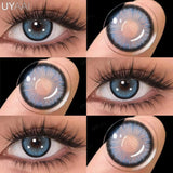 1 Pair Brown Lenses Natural Big Eyes Gray Lenses Cosmetics Korean Style Lenses y2k Colorcon Blue Eye Conatcts Puple Lenses
