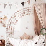 Popxstar Boho Polka Dots Wall Stickers Wall Decals Home Decor Peel & Stick Waterproof Easy to Clean Nursery Baby's Room Children