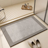 Popxstar Bathroom Carpet Toilet Foot Mats Absorbent Bathroom Mat Diatom Mud Floor Mat Non-Slip Bath Rug Toilet Doormat Quick Drying Rugs