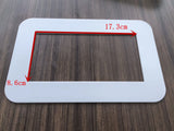 Popxstar Transparent Switch Protective Cover Socket frame Decor waterproof punch-free acrylic Panel sticker