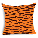 45x45cm Home Decor Animal Print Pillow Cover Leopard Tiger Zebra Cattle Cushion Cover for Living Room Sofa Decor Pillowcase