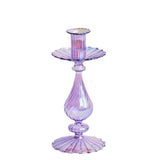 Popxstar 1pc Glass Vases Nordic Candlestick Wedding Decoration Christmas Decoration Candle Stick Holder Home Decor Flower Vase