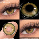 Natural Brown Eyes Lenses 2pcs Colored Contact Lenses for Eyes Blue Eye Contacts Gray Beauty Pupil Yearly Green Lenses