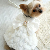Pet Spring Wedding Dress Dress Cute Pet Cat Dog Teddy Vest Coat Puppy Clothes Dog Dresses for Small Dogs