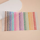 Popxstar 900 pcs Eyes DIY rainbow color patch art accessories music festival stage performance face jewels makeup accessories