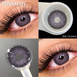 Popxstar  1pair METATRON Color Contact Lenses for Eyes Brown Eye Contacts Gray Pupils Yearly Use Women Cosmetics Color Eye Lens