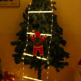 3.2M Santa Ladder LED Light USB Powered 8 Flashing Modes Climbing Santa Xmas LED Light Waterproof Xmas Ladder Light