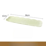 Nordic Relief Breakfast Plate Cake Rectangular Dim Sum Plate Creative Flat Plate