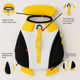 Dog Life Jacket Cute Marine Animal Shape High Buoyancy Swimming Vest With Back D-Ring For Small Medium Dogs
