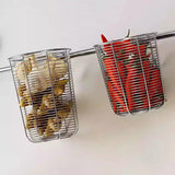 metal stainless steel storage basket wall-mounted kitchen toilet bathroom Draining rack storage rack shelf Small item storage