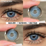 Popxstar  1 Pair Colorful Contact Lenses Natural Eye Makeup Contacts Lens for Eyes Korean Soft Lens Cosmetic Pupils Color Eye Len