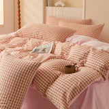 Popxstar  Winter Flannel Solid Color Duvet Cover for Winter Soft Warm Keep Warm Bed Quilt Covers Milk Velvet Queen King Bed Home Textiles