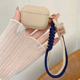 Popxstar  Cute Soft Headset Case For AirPods 2 3nd Generation Earphone Accessories For AirPods Pro 2 With Anti-lost Lanyard Silicone Funda