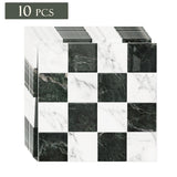 Peel And Stick Backsplash - 10 Sheets 3D Adhesive Peel And Stick Tile Backsplash for Kitchen, Bathroom, Wall Tile, Checkered