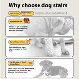 Popxstar Ladder Dogs Pets Bone Shape Puppy Stairs Beside The Sofa Bed Ramp for Dogs Protecting Pet Joint Safety Stairs for Elderly Dogs