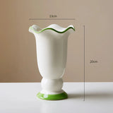 French style ceramic vase hydroponics dried flowers flower arrangement desktop ornament home living room dining table decoration