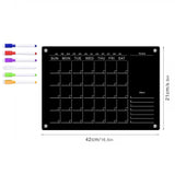Popxstar Magnets Acrylic Rewritable Message Board Dry Erase Calendar Refrigerator Sticker Home Decor Kitchen Accessories