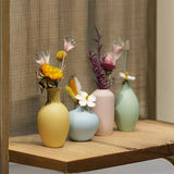 Popxstar  Modern Ceramic Vases Home Decor Dry Wet Flower Bottle Macaron Vases Desktop Ornament No Flower Livingroom Decor Accessories