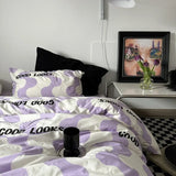 Popxstar  Bed Linen Duvet Cover Stripe Boys Girls Twin Queen Size Duvet Cover Pillowcase Bedding Adult Fashion Home Textile Nordic Sling