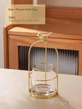 Popxstar  Household Stainless Steel Fork Fruit Fork Storage Dining Table Kitchen Decor Small Spoon Chopsticks Storage Box Home DecorationF