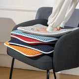 Popxstar  Breathable 4D air fiber seat cushion office sedentary driving washable