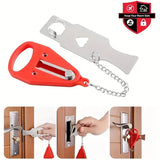Popxstar 1pc portable travel safety door lock, suitable for travelers and families, universal sleep safety portable travel door lock