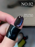 Autumn Winter Blue Black Red Glass Bead Crystal Cat Eye Gel Nail Polish New Whitening High Density Sparkling Nail