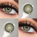 1 Pair Fashion Natural Colored Contacts Lenses for Eyes Brown Beautiful Pupils Cosmetic Green Contacts Blue Myopia Lenses
