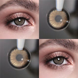 Contact Lenses Cosmetic Brown Gray Softlens Kawaii Contacts for Eye Beauty Makeup