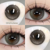 Popxstar  -Glaze Series Contact Lenses for Eyes Color Beauty Pupils Natural Eye Lenses for Myopia 2pcs Brown Green Blue Makeup Lens