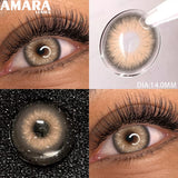 Popxstar  1 Pair soft Lenses Colored Contact Beauty Colored Pupils Green Contact Lenses Natural Look Lenses Women Brown Pupils