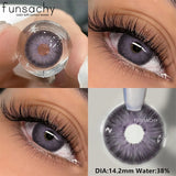 Popxstar  2pcs Natural Color Contact Lenses for Eyes Green Eye Lens Blue Eye Contacts Fashion Beauty Makeup Women Man Soft Lenses