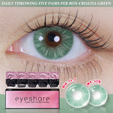 Popxstar Contact Lenses for Eyes 1 Day Daily Lens High Wearing Comfort Lenses Brown Lenses Fashion Blue Contacts 10 Pcs/5Pair