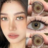 NEW Colored Contact Lenses Beauty Women Green Lens Nature Look Brown Lens Colorful Contact Lens 14.5mm Big Eyes Blue Lens
