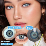 Popxstar 1 Pair Colorcon Colored Contact Lenses with Degree Myopia Lenses Blue Eye Lenses Green Lenses Natural Eye Lenses