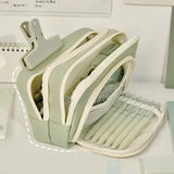 Popxstar Girl Large Capacity Aesthetic Pencil Back-to-school Cases Cute Stationery Holder Bag Zipper Pencil Pouch Student School Supplies