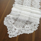 Lace fabric Embroidery table runner European American style dustproof tablecloth for Dressing table, dining table, coffee table