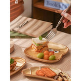 Popxstar  Exquisite and Beautiful Plates Ceramic Tableware Highend Feel Niche and Cute Breakfast Plates
