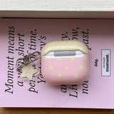 Popxstar  Lovely Pink Earphone Case For Apple AirPods Pro 2 Soft Cover Cute Yellow Star Pattern Silicone Protector For AirPods 1 2 3 4