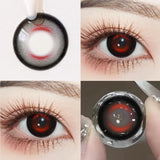 1pair Green Halloween Color Contact Lenses Crazy Circle Lens Anime Softlens