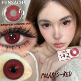 2pcs Polaris Red Contact Lenses for Eyes Natural Colorful Softlens Women Makeup Eye Contacts Yearly Brown Gray Lenses